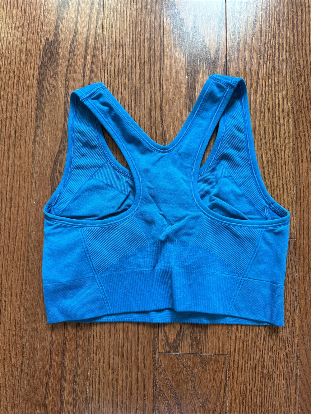 Blue Racerback Sports Bra - Picture 2 of 3